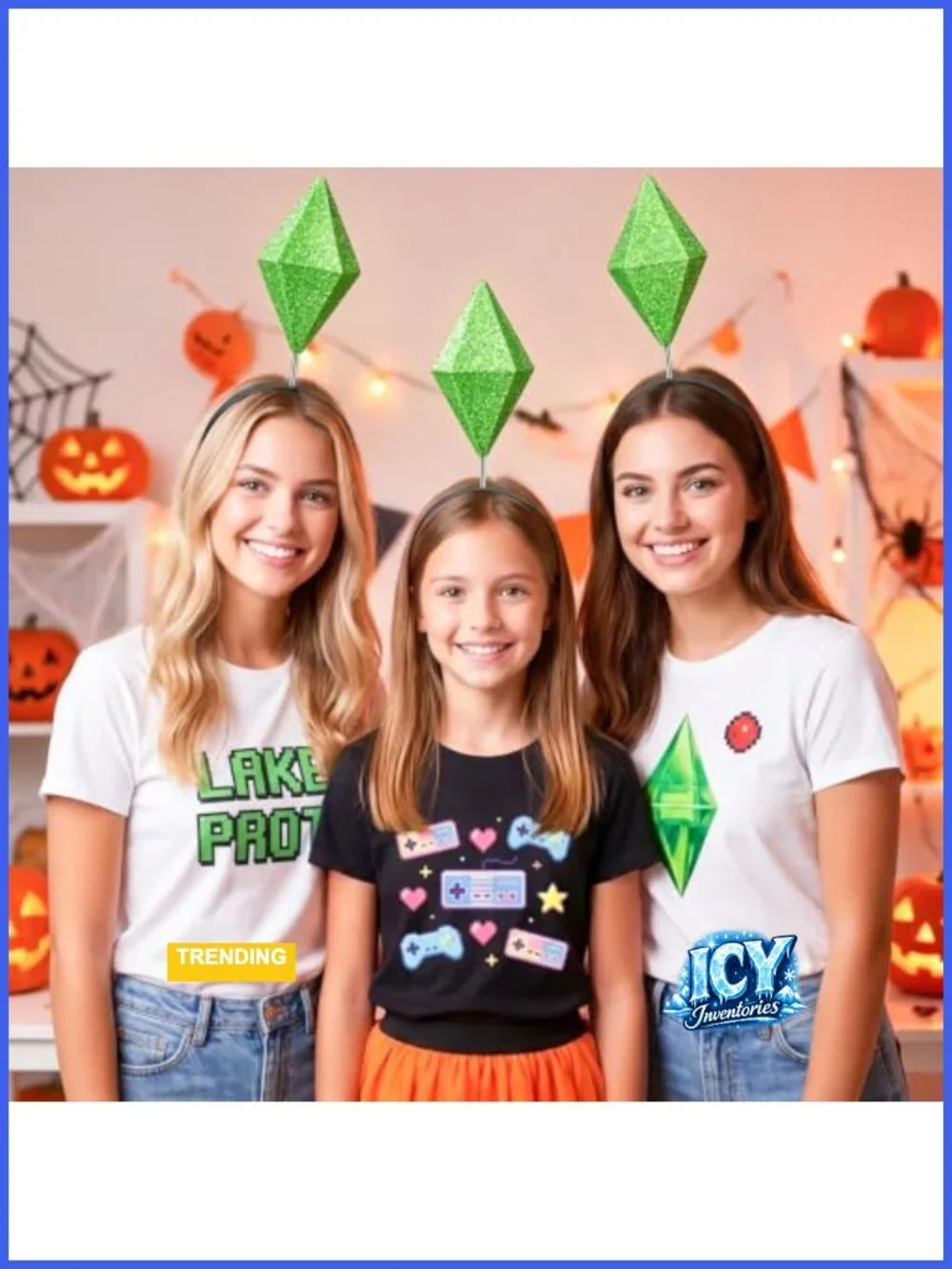 3 Pack Floating Gem Headbands Halloween Cosplay Costume Accessory Adult
